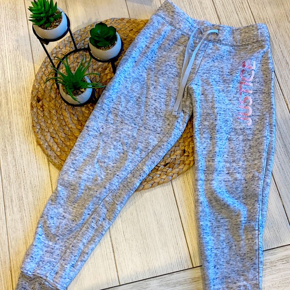 Justice Other - Like new girls Justice gray joggers size 7